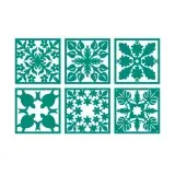 Hawaiian Flower Barn Quilt Cuttable Design