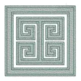 Greek Key Sketch Quilt Block Embroidery Design
