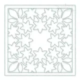 Maple Leaves Quilt Block Embroidery Design