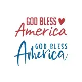 God Bless America Cuttable Design