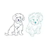 Maltese Dog SVG Cuttable Design