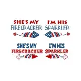 She's My Firecracker I'm His Sparkler July 4th SVG Cuttable Design