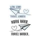 Work Hard Travel Harder SVG Cuttable Design