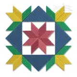 Geometric Decorative Square Block Embroidery Design