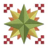 Geometric Decorative Square Block #2 Embroidery Design