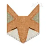 Geometric Fox Applique Embroidery Design