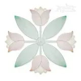 Tulips Extra Large Quilt Block Embroidery Design
