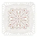 Floral Pattern #5 Extra Large Quilt Block Embroidery Design