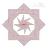 Dual Interlock Squares Quilt Block Sketch Embroidery Design