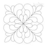 Fleurish Pattern Quilt Block Embroidery Design