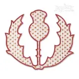 Thistle Scotland Applique Embroidery Design