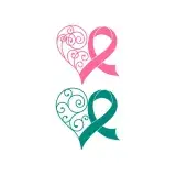 Awareness Ribbon Heart SVG Cuttable Design