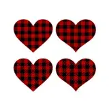 Plaid Pattern Heart SVG Cuttable Designs