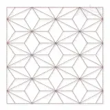 Geometric Pattern Quilt Block Embroidery Design