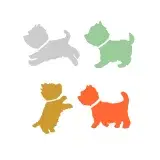 Dog or Dogs Silhouette Pack SVG Cuttable Designs