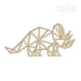 Geometric Triceratops Embroidery Designs
