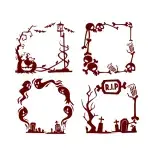 Halloween Frames Pack Cuttable Designs