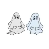 Halloween Pocket Ghost SVG Cuttable Designs
