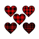 Plaid Pattern Hearts Pack SVG Cuttable Designs