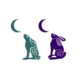 Rabbit Gazing Moon Cuttable Designs