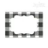 Plaid Pattern Frame Embroidery Designs