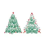 Cavalier King Charles Spaniel Dog Christmas Tree SVG Cuttable Designs