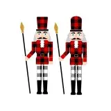 Christmas Plaid Nutcracker SVG Cuttable Designs