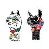 Bandana Llama SVG Cuttable Designs