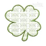 Pattern Four Leaf Clover Embroidery Design