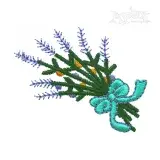 Little Lavender Bouquet Embroidery Design