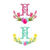Tulip Flowers Frame SVG Cuttable Designs