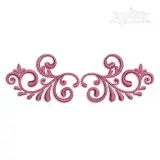 Swirling Accent Embroidery Design
