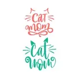 Cat Mom SVG Cuttable Designs