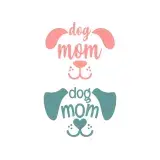 Face Dog Mom SVG Cuttable Designs