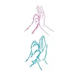 Human and Dog High Five Hand SVG Cuttable Designs