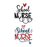School Nurse Stethoscope SVG Cuttable Designs