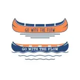 Go with the Flow Rowing Boat SVG Cuttable Designs