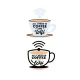 All I Need is Coffee and Wifi SVG Cuttable Designs