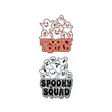 Halloween Spooky Squad Ghosts SVG Cuttable Designs