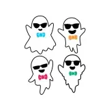Cute Ghost with Sunglasses SVG Cuttable Designs