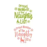 Proud Member of the Naughty List SVG Cuttable Designs