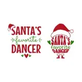 Santa's Favorite Dancer SVG Cuttable Designs