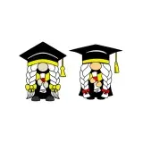 Graduation Gnomes Pack SVG Cuttable Designs