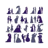 Wedding Bride and Groom SVG Proposal Cuttable Designs