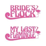 Bride's Flock My Last Flamingle Flamingo SVG