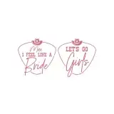 Man I Feel like a Bride SVG Let's Go Girls Cuttable Designs with Cowboy Hat