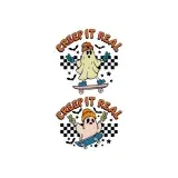 Creep It Real SVG Halloween Skating Skater Ghost