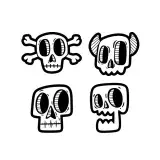 Funky Skull Pack SVG