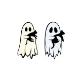 Ghost with Cat SVG