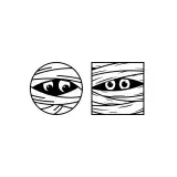 Mummy Face SVG